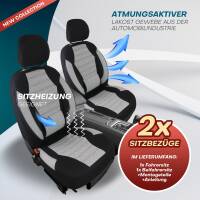 Sitzbezüge für Honda HR-V 3 ab 2021 (Schwarz-Grau) ATHN101 | Mit ABE