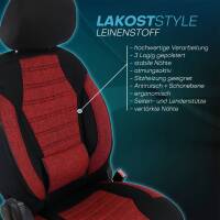Sitzbezüge für Peugeot 5008 2 ab 2017 (Schwarz-Rot) ATHN102