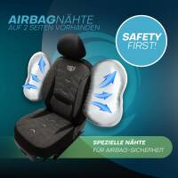 Sitzbezüge für Jeep Wrangler JK ab 2007-2018 (Schwarz) ATHN304 | Mit ABE