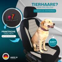 Sitzbezüge für Lexus CT 200h ab 2010 (Schwarz-Beige) ATHN105 | Mit ABE