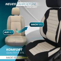 Sitzbezüge für Iveco Iveco Daily 7 ab 2020 (Schwarz-Beige) ATHN105