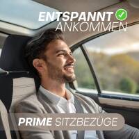 Sitzbezüge für VW Passat B8 ab 2014 (Schwarz-Beige) ATHN105 | Mit ABE