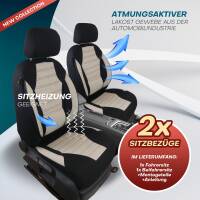 Sitzbezüge für VW Polo 9N ab 2001-2009 (Schwarz-Beige) ATHN105 | Mit ABE