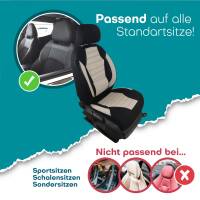 Sitzbezüge für Mercedes Sprinter W902 ab 1995-2006 (Schwarz-Beige) ATHN105 | Mit ABE