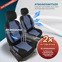 Sitzbezüge für Audi Q5 FY ab 2017 (Schwarz-Blau) ATHN106 | Mit ABE