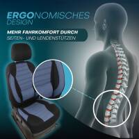 Sitzbezüge für Suzuki Swift 5 ab 2011-2017 (Schwarz-Blau) ATHN106 | Mit ABE