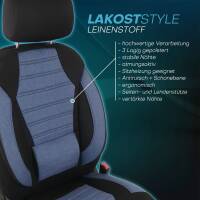 Sitzbezüge für Renault Trafic 3 ab 2014 (Schwarz-Blau) ATHN106 | Mit ABE
