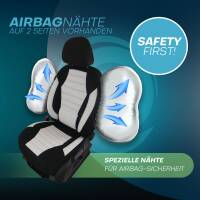 Sitzbezüge für Subaru Forester SH ab 2008-2013 (Schwarz-Weiß) ATHN108