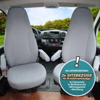 Pilot Wohnmobil Sitzbezüge für Giottiline Challenger 1300 (Grau) POSE709
