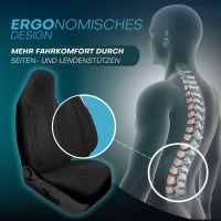 Pilot Sitzbezüge für Citroen C1 2. Gen. ab 2014-2021 (Schwarz-Schwarz) ZARA404