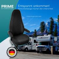 Pilot Wohnmobil Sitzbezüge für  Niesmann Bischoff Flair 1060 L (Schwarz-Anthrazit) POSE704