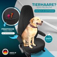 Pilot Wohnmobil Sitzbezüge für Bürstner Averso Plus (Schwarz-Anthrazit) POSE704