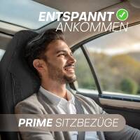 Pilot Sitzbezüge für Audi A3 8P ab 2003-2013 (Schwarz-Schwarz) ZARA404 | Mit ABE