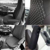 Pilot Wohnmobil Sitzbezüge für Rollerteam Kronos (Schwarz-Weiß) POSE708