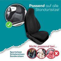 Pilot Sitzbezüge für Nissan X-Trail T31 ab 2007-2014 (Schwarz-Schwarz) ZARA404 | Mit ABE