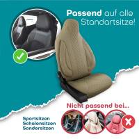 Pilot Sitzbezüge für Mercedes GLA H247 ab 2020 (Beige) ZARA405 | Mit ABE