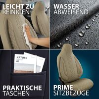 Pilot Sitzbezüge für Opel Mokka B ab 2021 (Beige) ZARA405 | Mit ABE