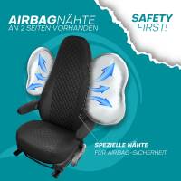 Pilot Wohnmobil Sitzbezüge für Holiday Rambler Pioneer Class A (Schwarz-Anthrazit) POSE704