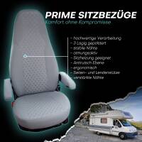 Pilot Wohnmobil Sitzbezüge für Knaus Tabbert Camper Van California XL (Grau) POSE709