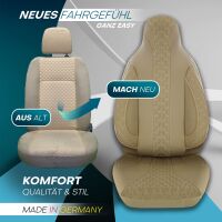 Pilot Sitzbezüge für BMW 3er E46 ab 1998-2006 (Beige) ZARA405 | Mit ABE