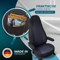 Pilot Wohnmobil Sitzbezüge für Tri-R Transport T25i (Schwarz-Blau) POSE706
