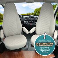 Pilot Wohnmobil Sitzbezüge für Sea View RV 2700 (Beige) POSE705