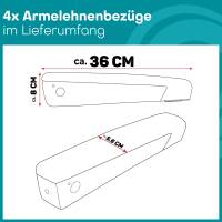 Pilot Wohnmobil Sitzbezüge für Sunliner 708 (Schwarz-Weiß) POSE708