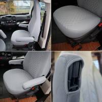 Pilot Wohnmobil Sitzbezüge für Hymer Grand Canyon T 490 (Grau) POSE709