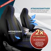 Pilot Sitzbezüge für Jeep Grand Cherokee WK2 FL ab 2017 (Schwarz-Blau) ZARA406 | Mit ABE