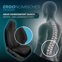 Pilot Sitzbezüge für Seat Altea ab 2004-2015 (Schwarz-Weiß) ZARA408