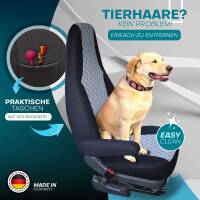 Pilot Wohnmobil Sitzbezüge für Extremmobil X-Camper 4X4 (Schwarz-Grau) POSE701