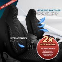 Pilot Sitzbezüge für Opel Vivaro B ab 2014-2019 (Schwarz-Weiß) ZARA408