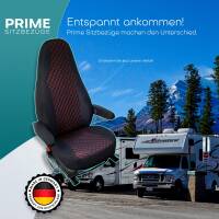 Pilot Wohnmobil Sitzbezüge für VW T6 Multivan (Schwarz-Rot) POSE702