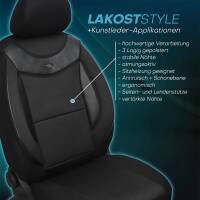 Sitzbezüge für Fiat Ducato Typ 250 ab 2006-2022 (Schwarz) HEST03 | Mit ABE