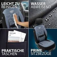 Sitzbezüge für Audi Q2 GA ab 2016 (Schwarz-Blau) ATHN306 | Mit ABE