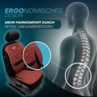 Sitzbezüge für Kia Sorento 4 MQ4 ab 2020 (Schwarz-Rot) ATHN302 | Mit ABE