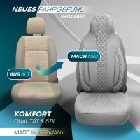 Pilot Sitzbezüge für Peugeot 207 ab 2006-2015 (Grau) ZARA409 | Mit ABE