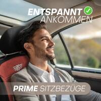 Sitzbezüge für Nissan Leaf 2 ab 2018 (Schwarz-Rot) ATHN302 | Mit ABE