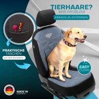 Sitzbezüge für Opel Astra L ab 2021 (Schwarz-Blau) ATHN306 | Mit ABE