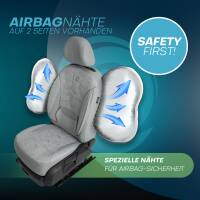 Sitzbezüge für VW Tiguan 1 5N ab 2007-2018 (Grau) ATHN301 | Mit ABE