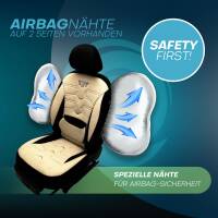 Sitzbezüge für Mercedes Sprinter W906 ab 2006-2018 (Schwarz- Beige) ATHN305 | Mit ABE