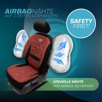 Sitzbezüge für Renault Captur 1 ab 2013-2019 (Schwarz-Rot) ATHN302 | Mit ABE