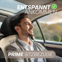 Sitzbezüge für Citroen DS5 ab 2011-2019 (Schwarz- Beige) ATHN305 | Mit ABE