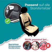 Sitzbezüge für Mercedes GLA X156 ab 2014-2019 (Schwarz- Beige) ATHN305 | Mit ABE