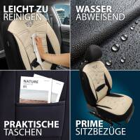 Sitzbezüge für Dacia Duster 2. Gen. ab 2018 (Schwarz- Beige) ATHN305 | Mit ABE