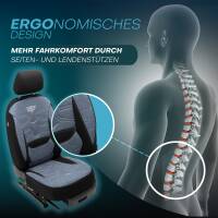 Sitzbezüge für Peugeot 407 ab 2004-2011 (Schwarz-Blau) ATHN306 | Mit ABE