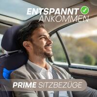 Sitzbezüge für Volvo XC70 1 ab 2000-2007 (Schwarz-Blau) HEPH6 | Mit ABE