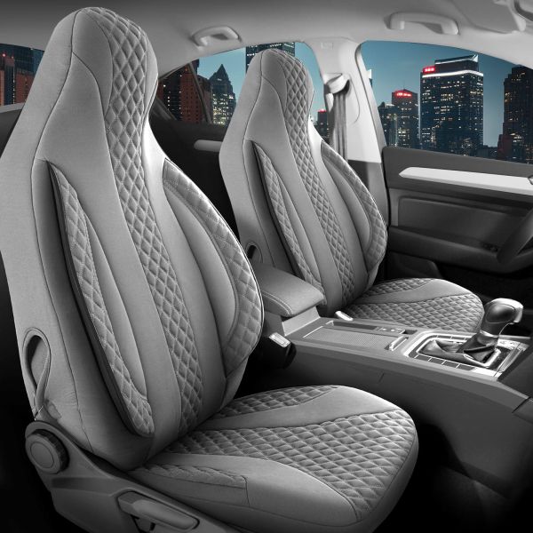 Pilot Sitzbezüge für Mitsubishi L200 4 ab 2006-2016 (Grau) ZARA409 | Mit ABE