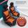 Sitzbezüge für Toyota Land Cruiser J15 ab 2009-2021 (Schwarz-Orange) HEPH3 | Mit ABE