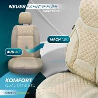 Sitzbezüge für Mercedes A-Klasse W176 ab 2012-2018 (Beige) MERT1